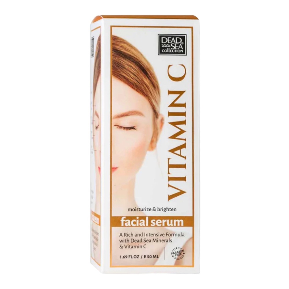Dead Sea Collection Facial Serum w/ Vitamin C Moisturize & Brighten 1.69 fl oz.